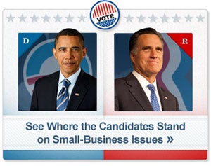 Election 2012 - See where President Obama and Romney stand on Small Business Issues